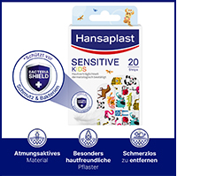 HANSAPLAST Sensitive children's plaster strips, 20 pcs