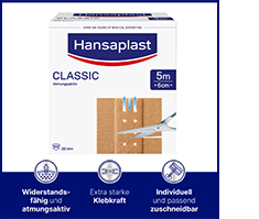 HANSAPLAST Classic plaster 6 cmx5 m, 1 pc