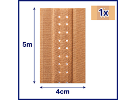 HANSAPLAST Classic plaster 4 cmx5 m, 1 pc