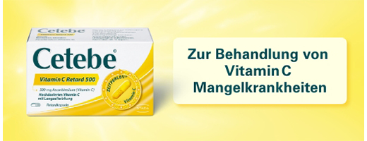 CETEBE Vitamin C slow-release capsules 500 mg, 30 pcs