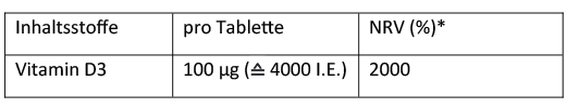 DEKRISTOLVIT D3 4,000 I.U. tablets, 90 pcs
