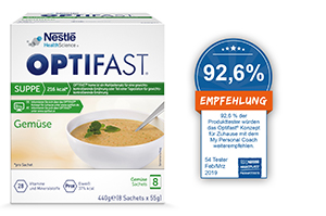 OPTIFAST Soup Vegetable Powder, 8X55 g