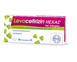 LEVOCETIRIZIN HEXAL for allergies 5 mg film-coated tablets, 100 pcs