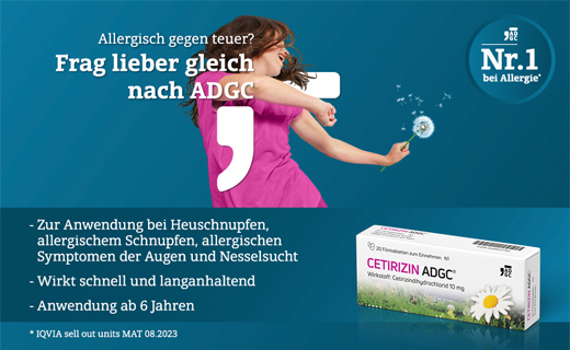 CETIRIZIN ADGC Film-coated tablets, 20 pcs