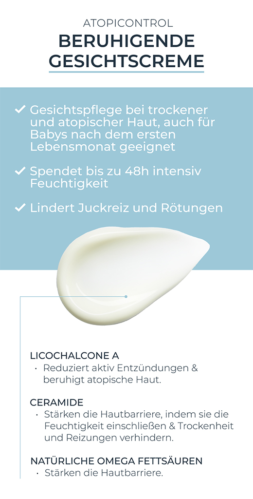 EUCERIN AtopiControl face cream, 50 ml