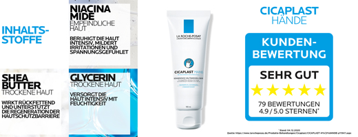 ROCHE-POSAY Cicaplast hand cream, 100 ml