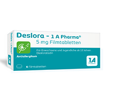 DESLORA-1A Pharma 5 mg film-coated tablets, 6 pcs