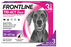 FRONTLINE Tri-Act Drop-on solution for dogs 20-40kg, 3 pcs