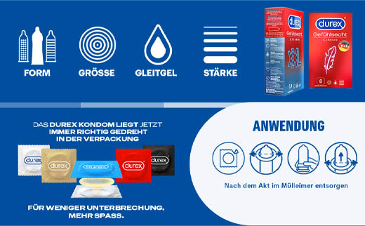 DUREX naturals condoms with water-based lubricant, 10 pcs
