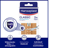 HANSAPLAST Classic plaster 6 cmx2 m, 1 pc