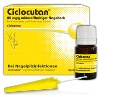 CICLOCUTAN 80 mg/g active ingredient nail varnish, 3 g