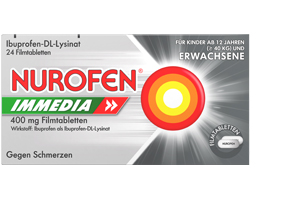 NUROFEN Immedia 400 mg film-coated tablets, 24 pcs