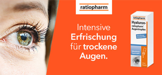 HYALURON-RATIOPHARM Eye drops, 2X10 ml