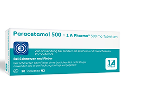 PARACETAMOL 500-1A Pharma tablets, 20 pc