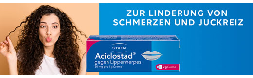 ACICLOSTAD Cream against cold sores, 2 g