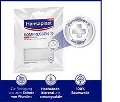 HANSAPLAST Compresses sterile 10x10 cm, 5X2 pcs