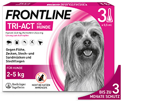 FRONTLINE Tri-Act Drop-on solution for dogs 2-5 kg, 3 pcs