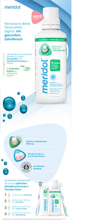 MERIDOL safe breath mouth rinse, 400 ml