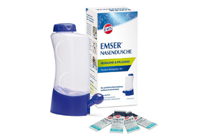 EMSER Nasal douche with 4 sachets of nasal rinsing salt, 1 pc