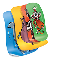 LEUKOPLAST kids Strips 19x56 mm 8 pcs/38x63 mm 4 pcs, 12 pcs