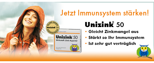 UNIZINK 50 enteric-coated tablets, 50 pcs