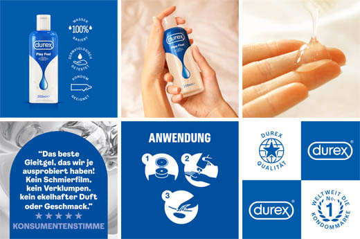 DUREX play Feel water-based lubricant, 250 ml