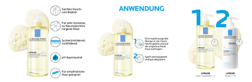 ROCHE-POSAY Lipikar shower and bath oil AP+, 750 ml