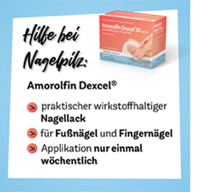 AMOROLFIN Dexcel 50 mg/ml nail varnish containing active substance, 5 ml