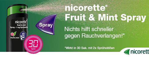 NICORETTE Fruit & Mint Spray 1 mg/spray NFC, 2 pcs