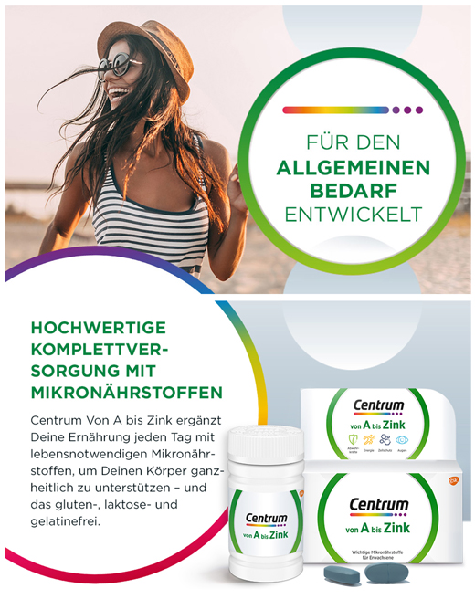 CENTRUM A-Zinc tablets, 60 pcs