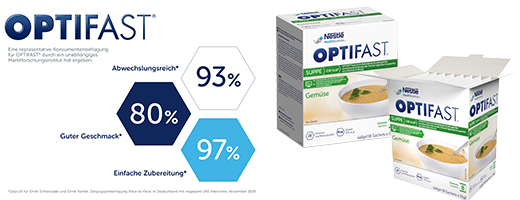 OPTIFAST Soup Vegetable Powder, 8X55 g