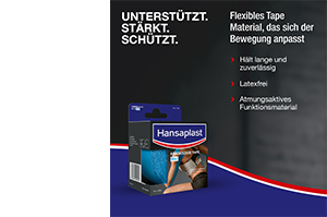 HANSAPLAST Sport Kinesiology Tape 5 cmx5 m blue, 1 pc