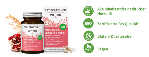 WELEDA Natural Wisdom My Hair Eyelashes&Nails Kps, 46 pcs
