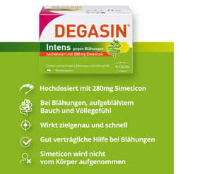 DEGASIN intensive 280 mg soft capsules, 32 pcs