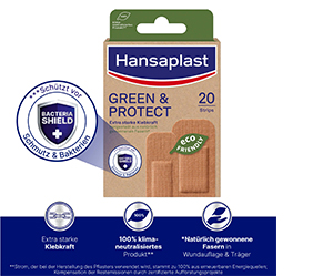 HANSAPLAST Green & Protect plaster strips, 20 pcs