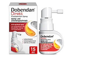 DOBENDAN Direct Flurbiprofen Spray Honey & Lemon, 15 ml