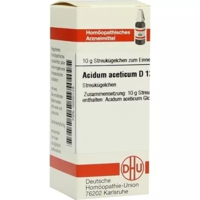 ACIDUM ACETICUM D12 globules, 10 g ACIDUM ACETICUM D12 globules, 10 g