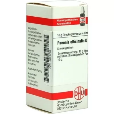 PAEONIA OFFICINALIS D 12 globules, 10 g PAEONIA OFFICINALIS D 12 globules, 10 g