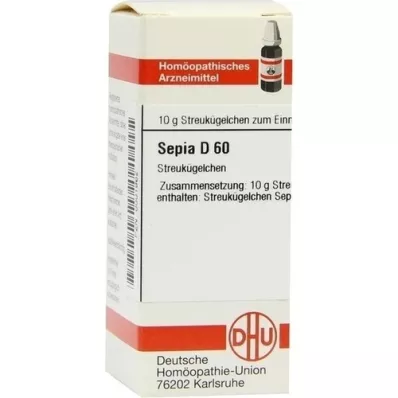 SEPIA D 60 globules, 10 g