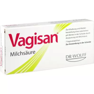VAGISAN Lactic acid vaginal suppositories, 7 pcs
