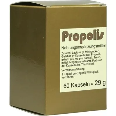 PROPOLIS CAPSULES, 60 pcs PROPOLIS CAPSULES, 60 pcs