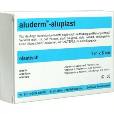 ALUDERM aluplast Wundverb.Pfl.6 cmx1 m elastic, 1 piece ALUDERM aluplast Wundverb.Pfl.6 cmx1 m elastic, 1 piece