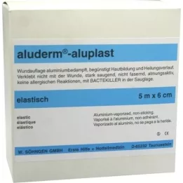 ALUDERM aluplast Wundverb.Pfl.6 cmx5 m elastic, 1 piece