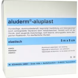 ALUDERM aluplast Wundverb.Pfl.8 cmx5 m elastic, 1 piece