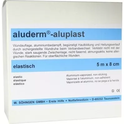ALUDERM aluplast Wundverb.Pfl.8 cmx5 m elastic, 1 piece ALUDERM aluplast Wundverb.Pfl.8 cmx5 m elastic, 1 piece