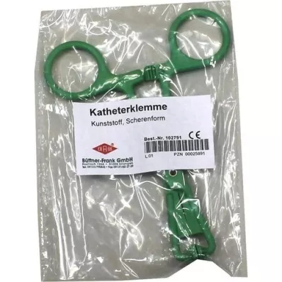 KATHETERKLEMME scissor shape plastic, 1 piece KATHETERKLEMME scissor shape plastic, 1 piece