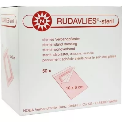 RUDAVLIES-sterile bandage plaster 6x10 cm, 50 pcs RUDAVLIES-sterile bandage plaster 6x10 cm, 50 pcs