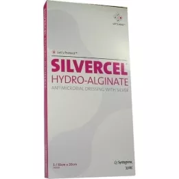 SILVERCEL Hydroalginate bandage 10x20 cm, 5 pcs