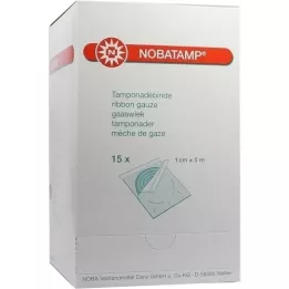 NOBATAMP-sterile tamponade bandage 1 cmx5 m, 15 pcs