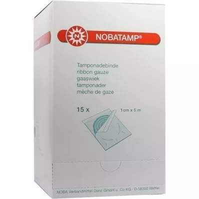 NOBATAMP-sterile tamponade bandage 1 cmx5 m, 15 pcs NOBATAMP-sterile tamponade bandage 1 cmx5 m, 15 pcs